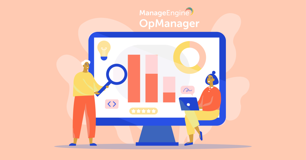 Baner Diagramy sieciowe w OpManager